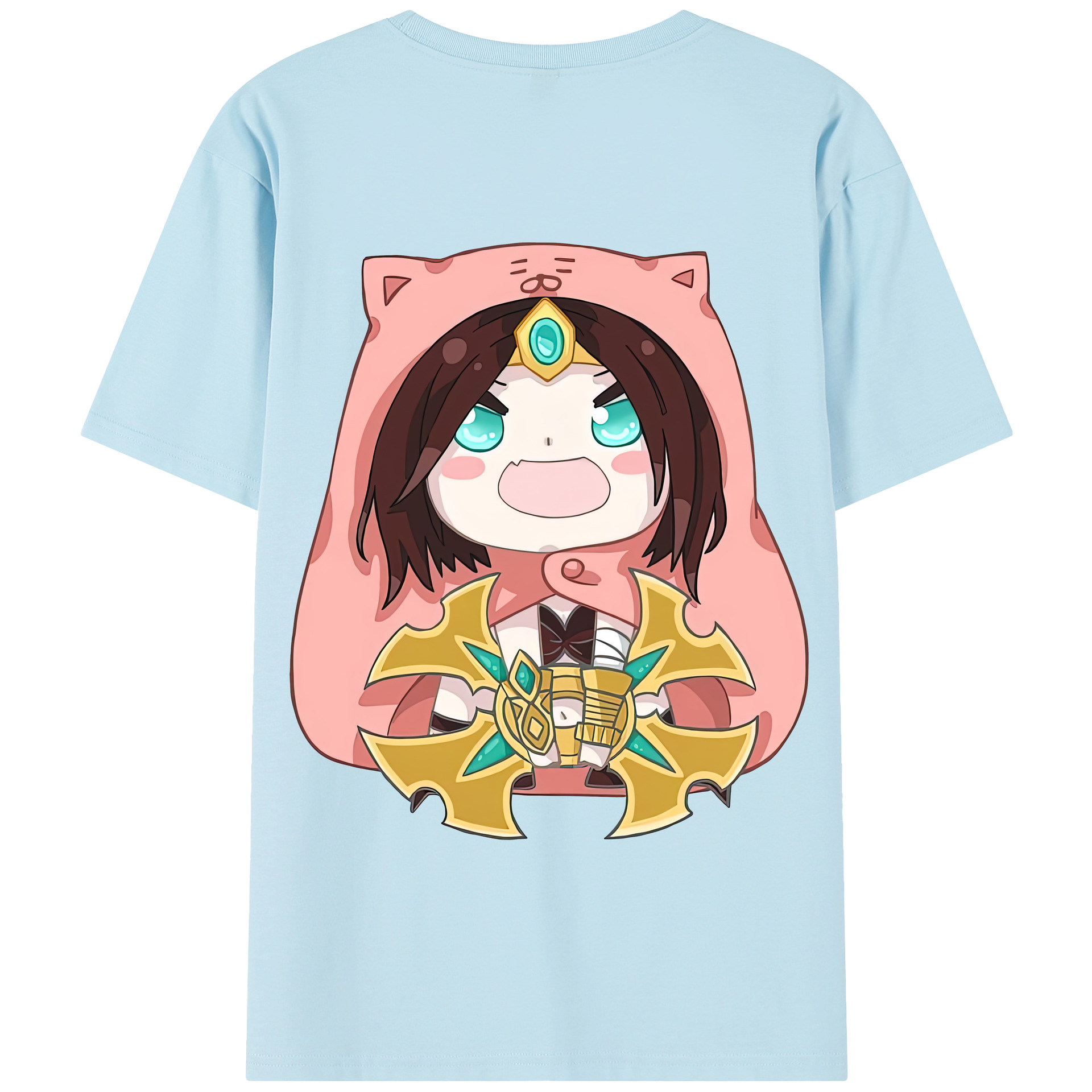 リーグ・オブ・レジェンド League of Legends LOL 綿100％半袖Tシャツ（背面プリント）